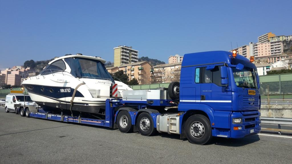 Trasporto Barche a vela e motore sul lago di Garda