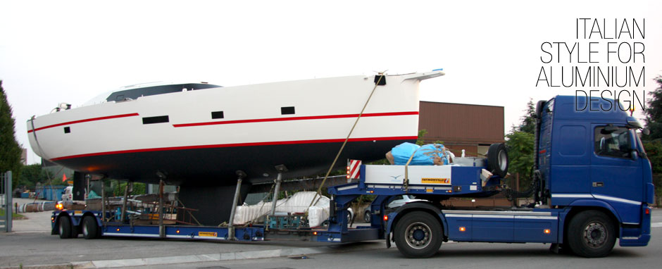 Trasporto Barche a vela e motore sul lago di Garda