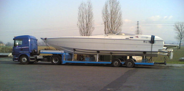 Trasporto Barche a vela e motore sul lago di Garda