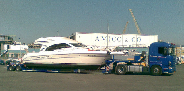 Trasporto Barche a vela e motore sul lago di Garda